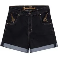 QueenKerosin Jeansshorts High Waist