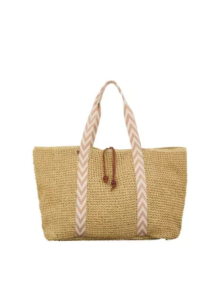 beck söndergaard - Pheobe-Tasche aus Papierstroh braun - Gr. - OS