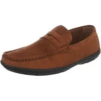 Coolwalk Herren Loafer Mokassin Freizeitschuh Slip-On Komfort Slipper (91977357) Flach Slipper in Camel