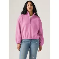 Levi's® Fleecepullover LSE_DELTA 1/4 ZIP Pflegeleichte Fleece- Qualität