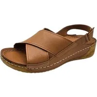 Yu&Luk Riemchensandale Sommerschuh, Sandalette, Keilabsatz, mit Klettverschluss