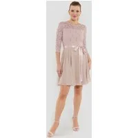 SWING Cocktailkleid Taillierte Passform mit ausgestelltem Rockteil