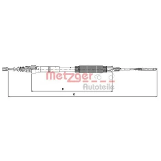Metzger Handbremsseil hinten VW PAssat Variant