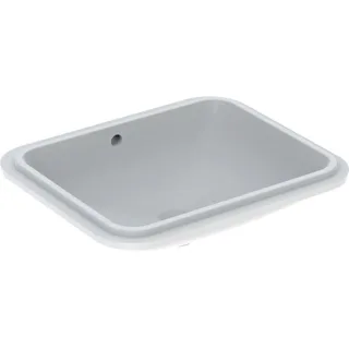 Geberit VariForm Unterbau-Waschtisch, rechteckig 58x49cm, ohne Hahnloch, mit Überlauf, KeraTect, 500 500765002