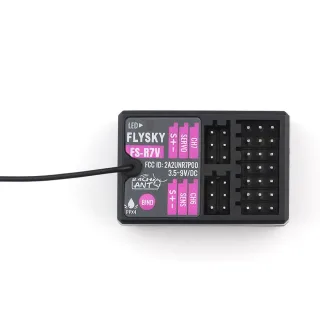 Flysky FS-R7V 2.4G 7CH ANT Protocol PWM/PPM/i-BUS/S.BUS RC Receiver External Single Antenna Built-in Gyroscope for G7P/G