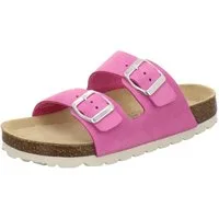 AFS-Schuhe 110007 Zweischnaller Pantolette für Mädchen mit Fußbett, bequeme Sandalen aus Leder
