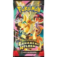 The Pokémon Company Sammelkarte Deutsche Pokemon Karten Booster Auswahl Erhabene Helden und co, Mega Entwicklungen, Reisegefährten & Stürmische Funken