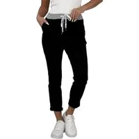 Mississhop Jogginghose Damen Hose Blumen Jogginghose Baumwolle gemustert Gr. S/M 287