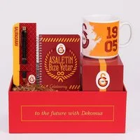 Jungengel Geschenkbox Galatasaray Fan Lizenziert Notizbuch Kugelschreiber Kugelschreiber