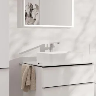 hansgrohe Tecturis E Waschtischarmatur 73070000 Ausladung 197mm, mit Push-Open-Ablaufgarnitur, chrom