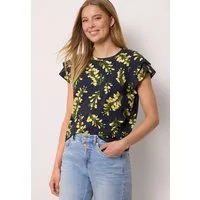 STREET ONE STUDIO Rundhalsshirt aus strecthigem Viskosematerial