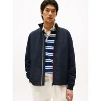 Tommy Hilfiger Blouson MIX MEDIA HARRINGTON Freizeitjacke, Übergangsjacke Kontrast-Struktur an Ärmeln