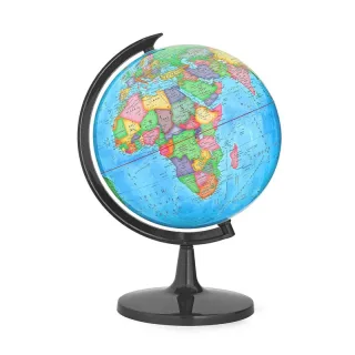 32CM Educational World Globe with Weighted Base Classroom Decorative Large Earth for Students Geography Teachers 360° Ro
