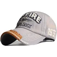 Sporty Baseball Cap Spitfire Distressed Baseballcap Vintage Used Look Retro Flugzeug