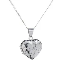 Firetti Kette mit Anhänger Schmuck Geschenk Silber 925 Halsschmuck Halskette Panzerkette Herz, Herz Elfe, Rückseite: believe