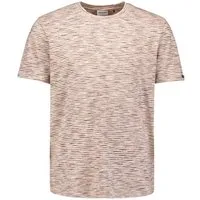 NO EXCESS Kurzarmshirt - T-Shirt - Baumwollshirt mit Space Dye Streifen - T-Shirt Herren