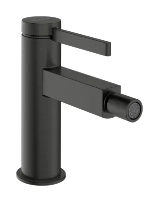 Hansgrohe Finoris Einhebel-Bidetmischer mit Push-Open Ablaufgarnitur, Brushed Black Chrome, 76200340 76200340