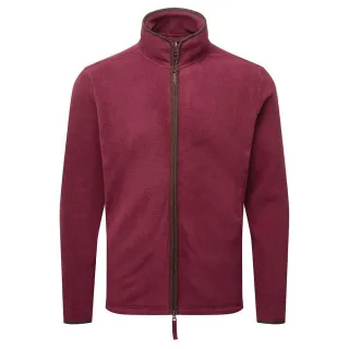 Premier Herren Artisan Fleece-Jacke (Burgund/Braun)