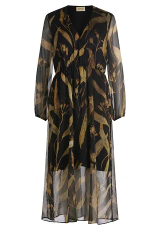 CARTOON - Midikleid black/nature - Gr. - 42