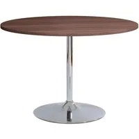 OTTO home Esstisch Trompet, rund, Ø110 cm, Tischplatte Hochglanz oder Holzoptik, Trompetenfuß