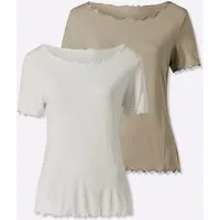 heine T-Shirt Doppelpack Shirts Kurzarm (2-tlg)