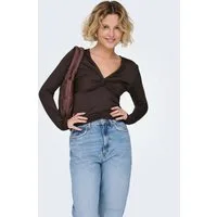ONLY Langarmshirt ONLLONE (1-tlg) Drapiert/gerafft