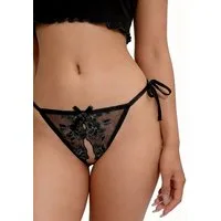 Lovolotti String-Ouvert Sexy Unterhose String Tanga Slip LO-L40 Damen transparente String Panty Nachtwäsche Reizwäsche Sexy Unterwäsche Durchsichtig