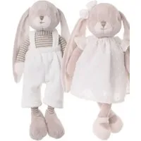 Bukowski Kuscheltier Bukowski Hase Lucian beige mit Latzhose 30 cm Plüschhase