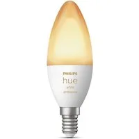 Philips Hue LED-Leuchtmittel White / White & Color Ambiance Kerze 470lm, E14, 1 St., Farbwechsler
