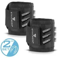 STAHLWERK Magnethalter 2 x Magnet-Armband für Heim- & Handwerker