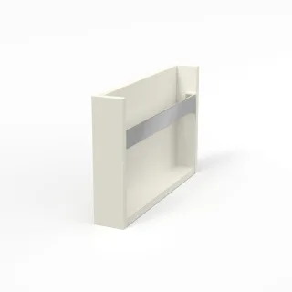 Sanipa Konsole vertikal mit HH 2morrow (WT811) 340x85x520 Naturweiß-Matt, WT8111Q WT8111Q