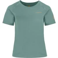 Wattlöper T-Shirt 11220SH Damen Funktionsshirt Kurzarm mit UV-Schutz Schnelltrocknend Unifarbenes Funktions-T-Shirt mit kleinem Logo-Print auf der Brust