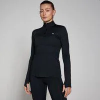 MP Damen Training Top mit 1/4-Reißverschluss – Schwarz - XXS