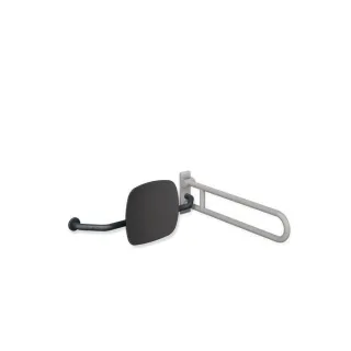 Hewi 801 Rückenstütze 801.51.9272L92 Wandabstand 230mm, rechts, Lehne anthrazitgrau, anthrazitgrau