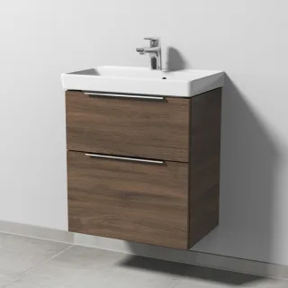 Sanipa 3way Waschtischunterbau zu Villeroy & Boch Avento Waschtisch mit 2 Auszügen, Eiche-Arizona UM62080