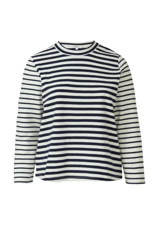s.Oliver - Sweatshirt blau/creme - Gr. - 50