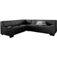 DOMO collection Ecksofa Norma, moderne Armlehnen, zeitlos und elegant, Breite 247cm, L-Form, wahlweise mit Bettfunktion