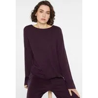SENSES.THE LABEL Rundhalspullover mit Rollsäumen