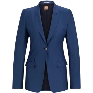 Boss - Blazer für Damen, Einreihig, Schmal (Blau)