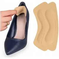 HURTNET Fersenpolster Fersenpolster Einlegesohlen selbstklebend für Schuhgrößenanpassung (Einzelprodukt selbstklebende Fersenpolster Einlegesohlen Schuh Set, 2 Fersenpolster selbstklebend Einlegesohlen Schuh Anpassung Set), Selbstklebend weich flexib