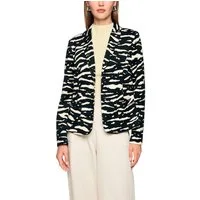 Marc Cain Jerseyblazer Tiger Mania Premium Damenmode mit Animal Print, ungefüttert, gerader Schnitt