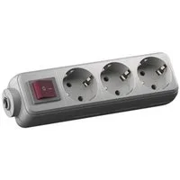 Bachmann Bachmann 384.272S Steckdosenleiste mit Schalter Weiß Schutzkontakt 1 Steckdosenleiste (Kabellänge 1.50 m)