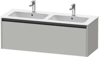 Duravit Ketho.2 Waschtischunterbau wandhängend Betongrau Matt 1280x480x440 mm - K25066007070000 K25066007070000