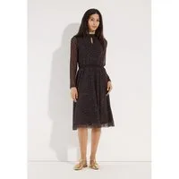 MORE&MORE Jerseykleid leichtes, feminines Leo-Meshkleid