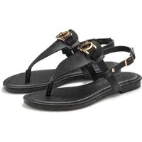 Vivance by Lascana Sandale, Sommerschuh, Pantolette, Zehentrenner NEU mit Schmuckelement & weicher Innensohle VEGAN