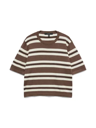VERO MODA - VMSILJE 2/4 O-NCK OVERSIZE PULL GA NOOS Cocoa Brown - Gr. - S