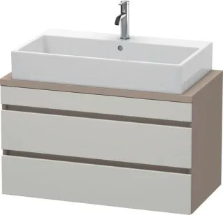 Duravit DuraStyle Konsolenwaschtischunterbau wandhängend Betongrau & Basalt Matt 900x478x512 mm - DS DS530800743
