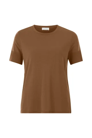 Rich & Royal - T Fineknit Shirt coconut bark - Gr. - M