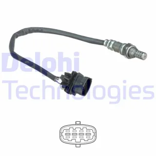 Delphi Lambdasonde vor Katalysator Chevrolet Opel ES20491-12B1