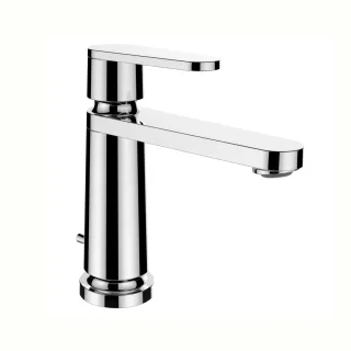 LAUFEN Waschtischarmatur THE NEW CLASSIC Festauslauf Ausladung 130 mm mit Ablaufventil chrom HF900503100000